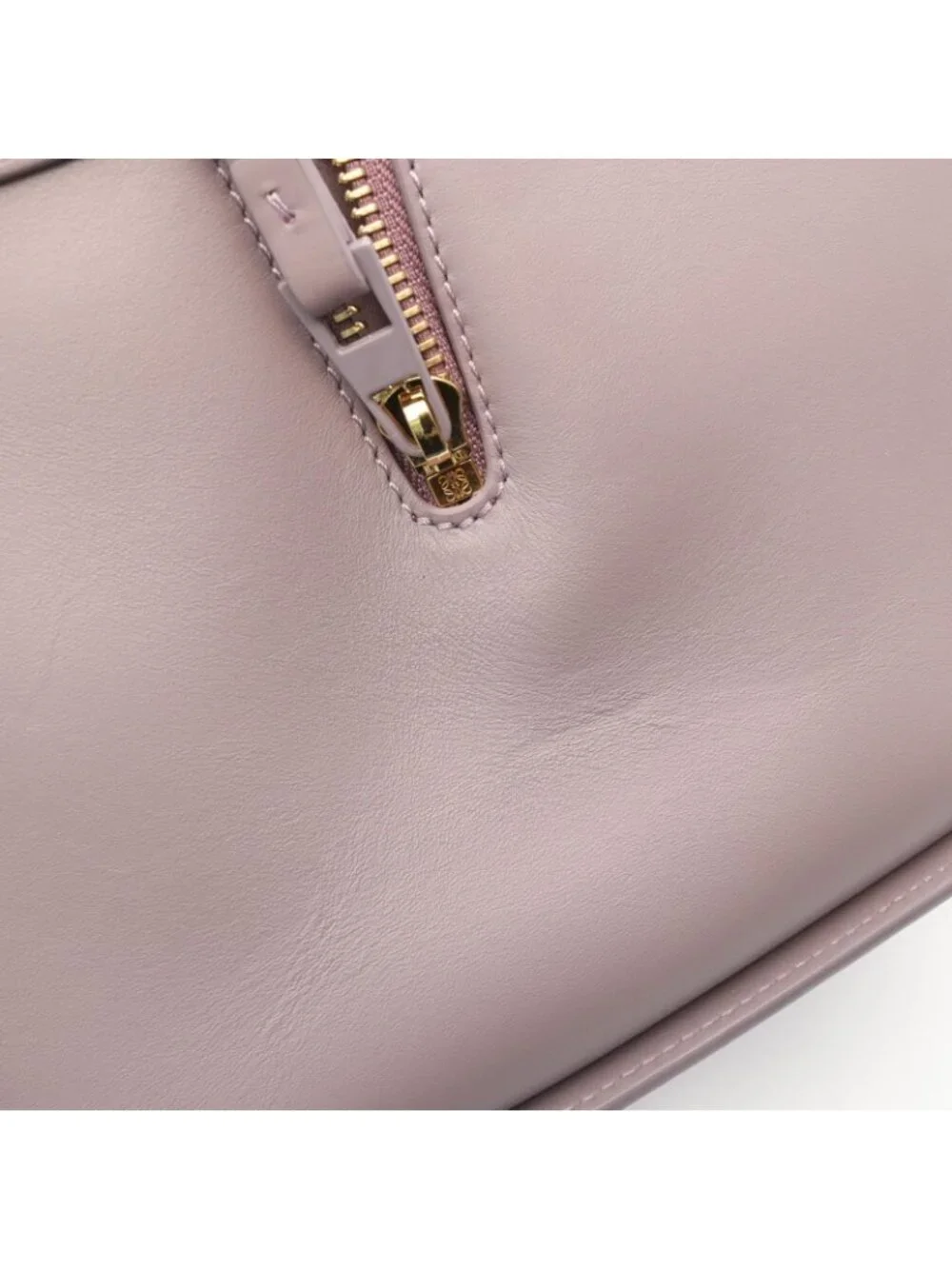 Loewe Handbag Hammock Bag Compact 2-Way Lavender White Leather